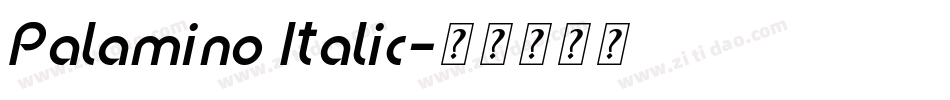Palamino Italic字体转换